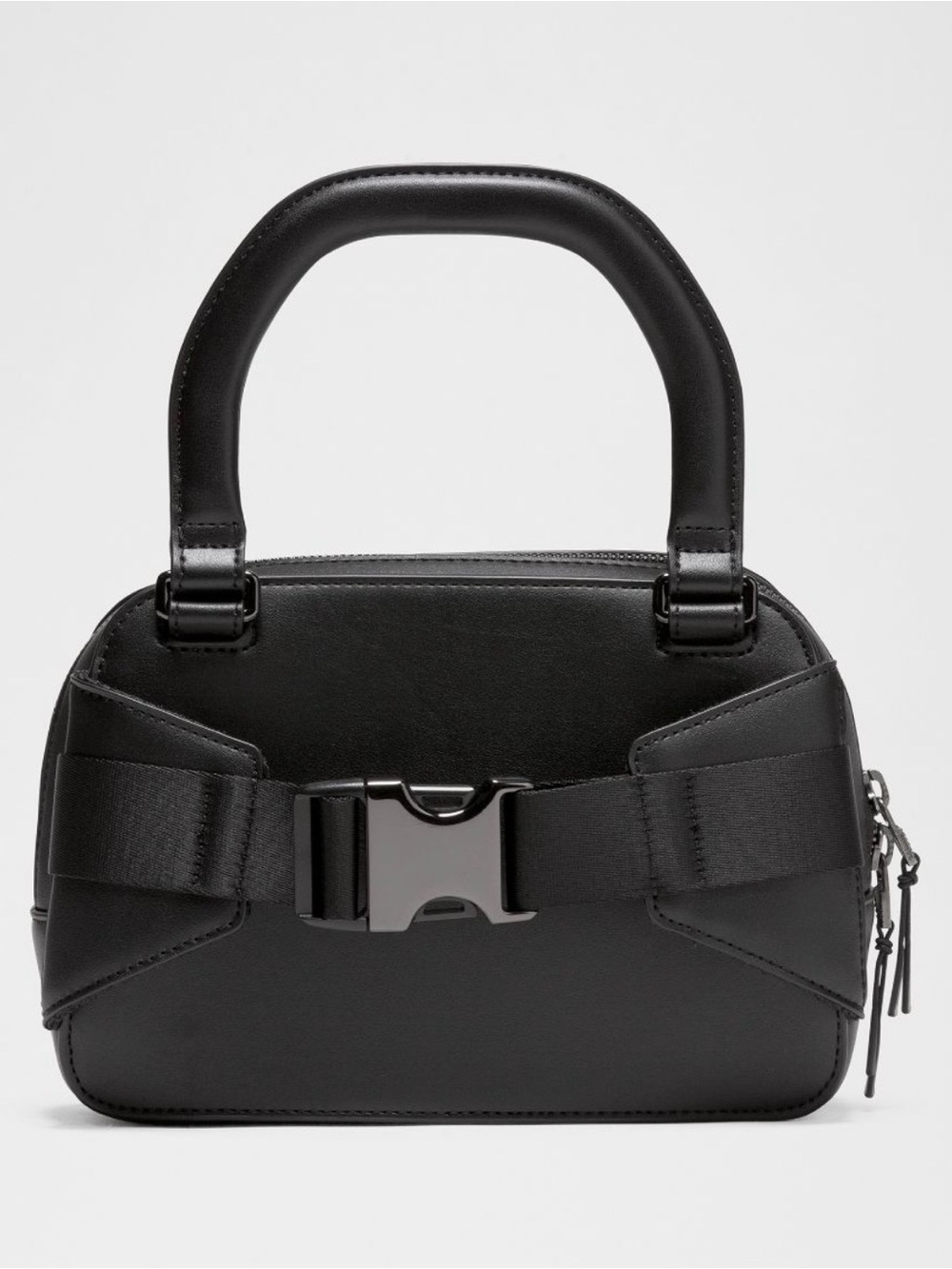 Lululemon x SLNSH Saul Nash Top Handle Cactus Leather Belt Bag Black NWT
